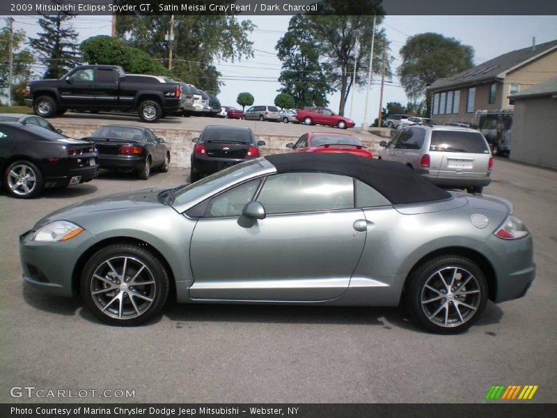 Satin Meisai Gray Pearl / Dark Charcoal 2009 Mitsubishi Eclipse Spyder GT