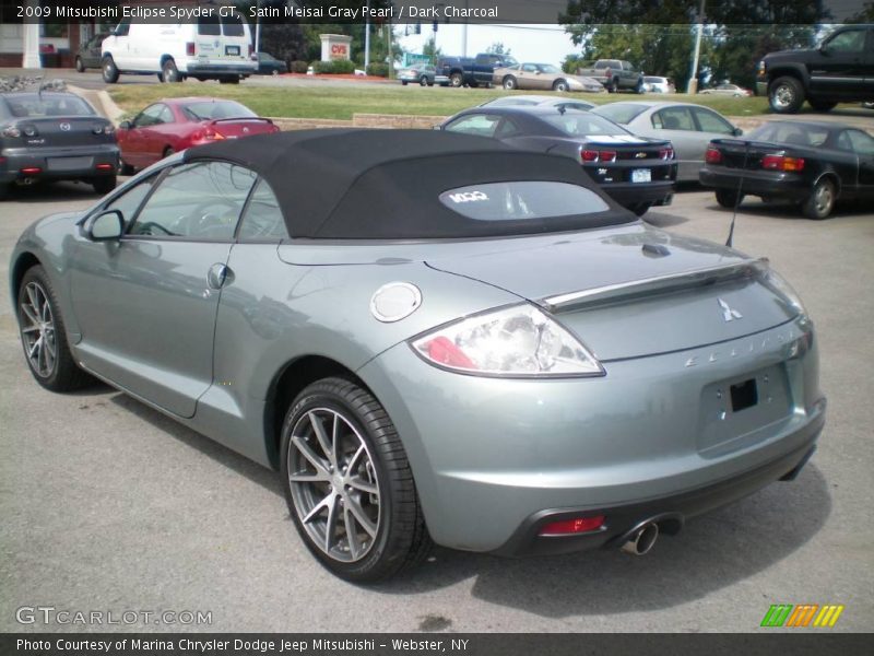 Satin Meisai Gray Pearl / Dark Charcoal 2009 Mitsubishi Eclipse Spyder GT