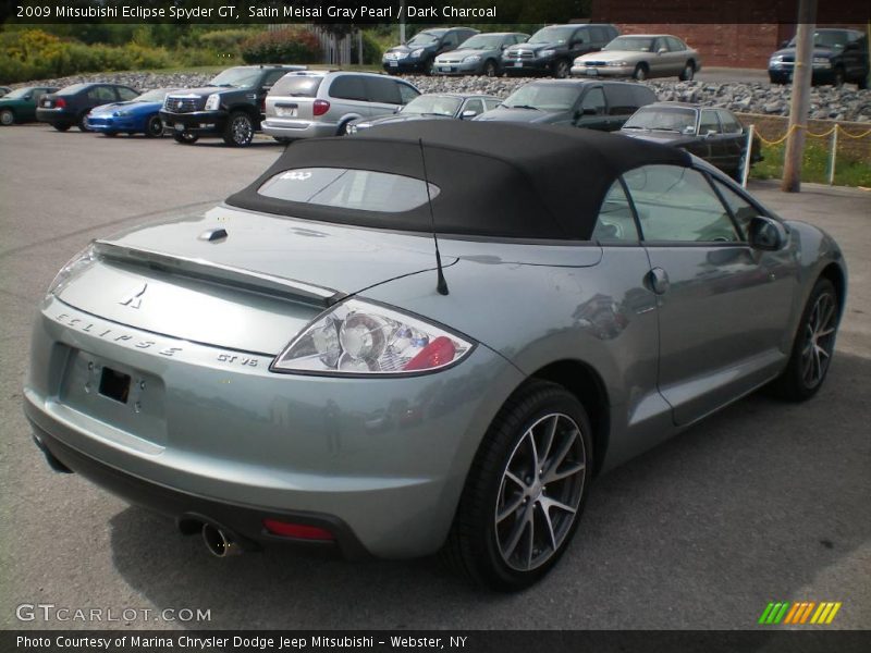 Satin Meisai Gray Pearl / Dark Charcoal 2009 Mitsubishi Eclipse Spyder GT