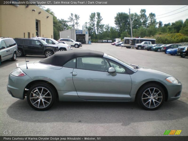 Satin Meisai Gray Pearl / Dark Charcoal 2009 Mitsubishi Eclipse Spyder GT