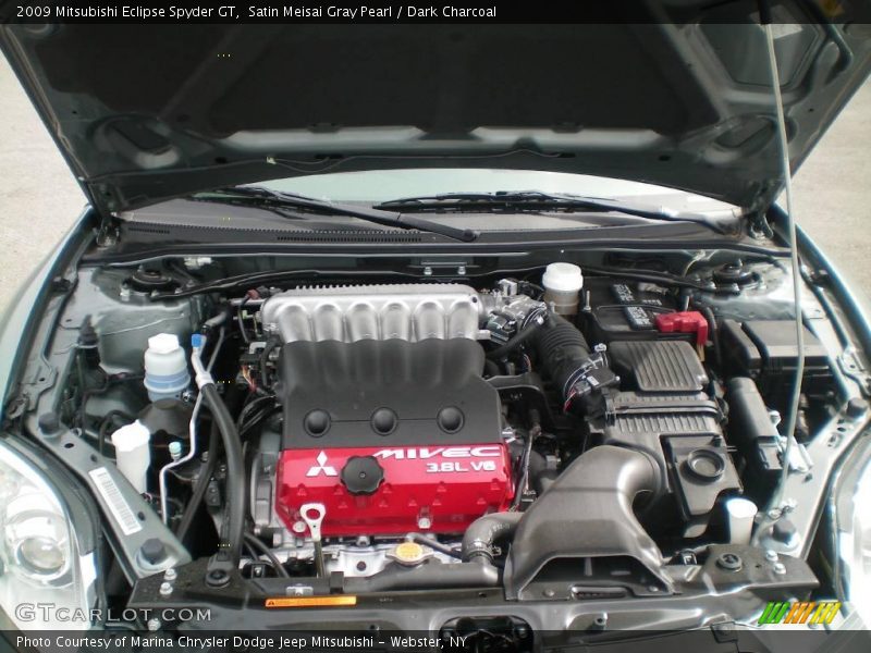Satin Meisai Gray Pearl / Dark Charcoal 2009 Mitsubishi Eclipse Spyder GT