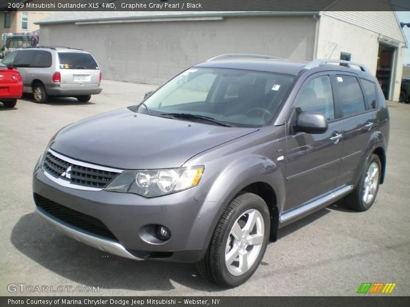 Graphite Gray Pearl / Black 2009 Mitsubishi Outlander XLS 4WD