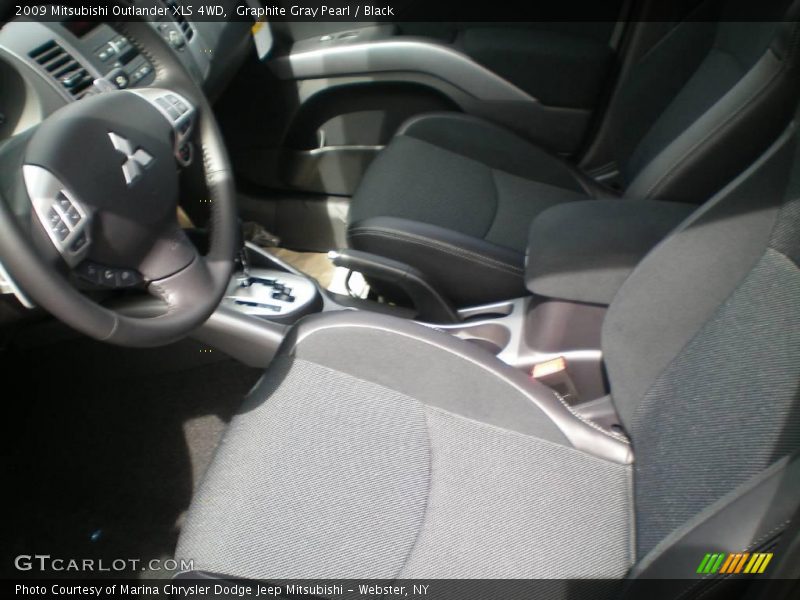 Graphite Gray Pearl / Black 2009 Mitsubishi Outlander XLS 4WD