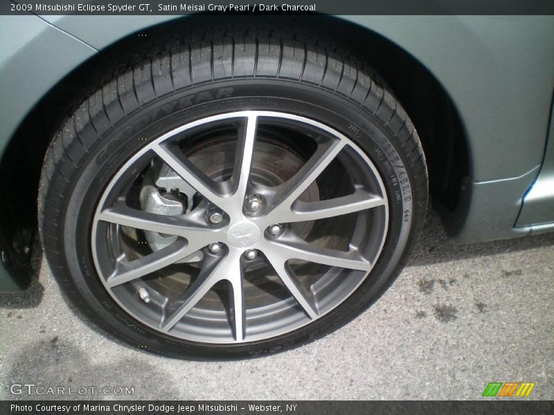 Satin Meisai Gray Pearl / Dark Charcoal 2009 Mitsubishi Eclipse Spyder GT