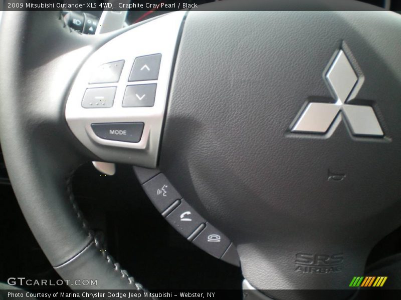 Graphite Gray Pearl / Black 2009 Mitsubishi Outlander XLS 4WD