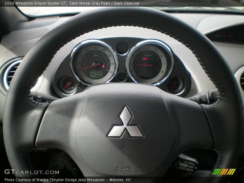 Satin Meisai Gray Pearl / Dark Charcoal 2009 Mitsubishi Eclipse Spyder GT