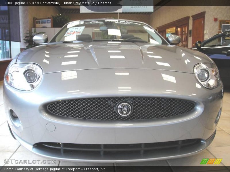 Lunar Grey Metallic / Charcoal 2008 Jaguar XK XK8 Convertible