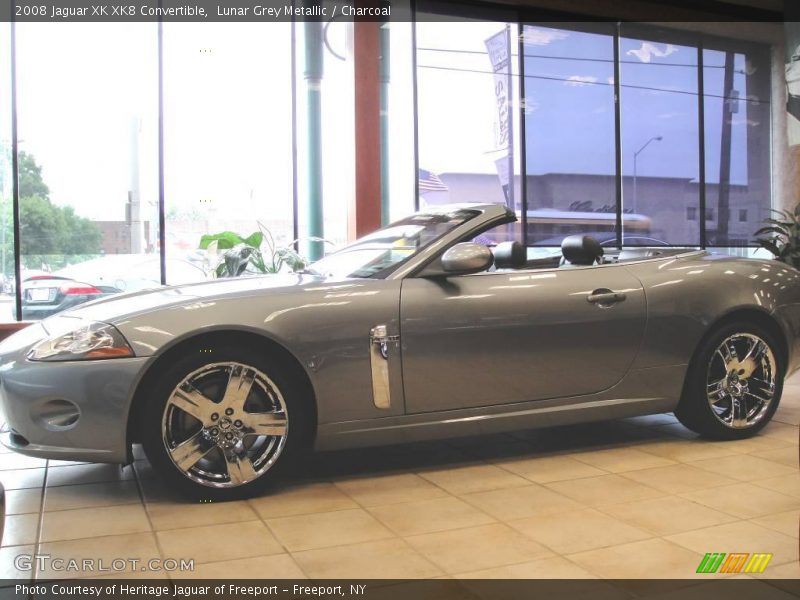 Lunar Grey Metallic / Charcoal 2008 Jaguar XK XK8 Convertible