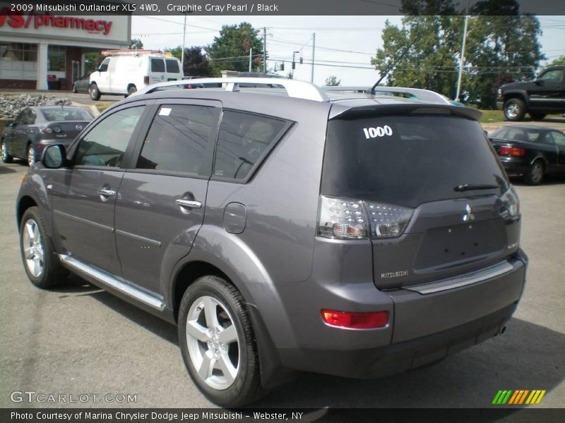 Graphite Gray Pearl / Black 2009 Mitsubishi Outlander XLS 4WD