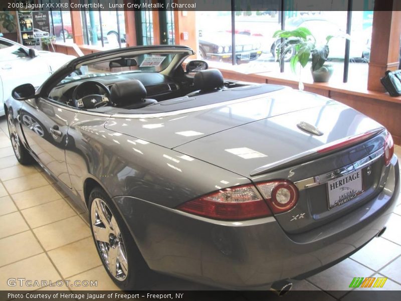 Lunar Grey Metallic / Charcoal 2008 Jaguar XK XK8 Convertible