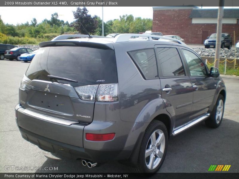 Graphite Gray Pearl / Black 2009 Mitsubishi Outlander XLS 4WD