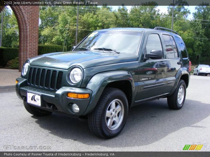 Shale Green Metallic / Taupe 2002 Jeep Liberty Limited 4x4