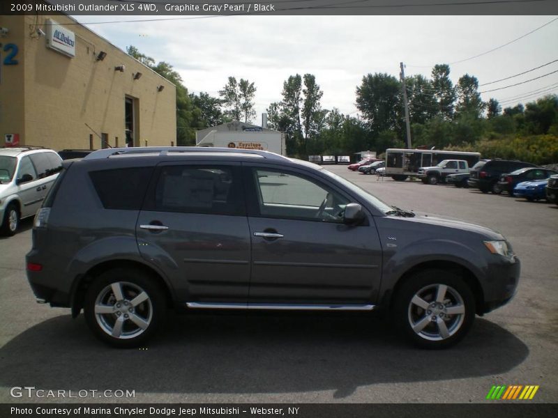 Graphite Gray Pearl / Black 2009 Mitsubishi Outlander XLS 4WD