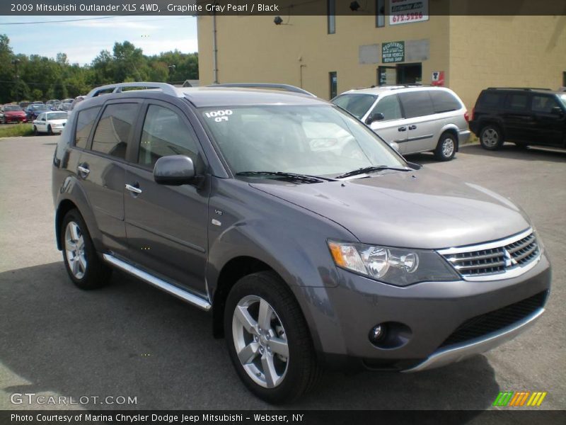 Graphite Gray Pearl / Black 2009 Mitsubishi Outlander XLS 4WD
