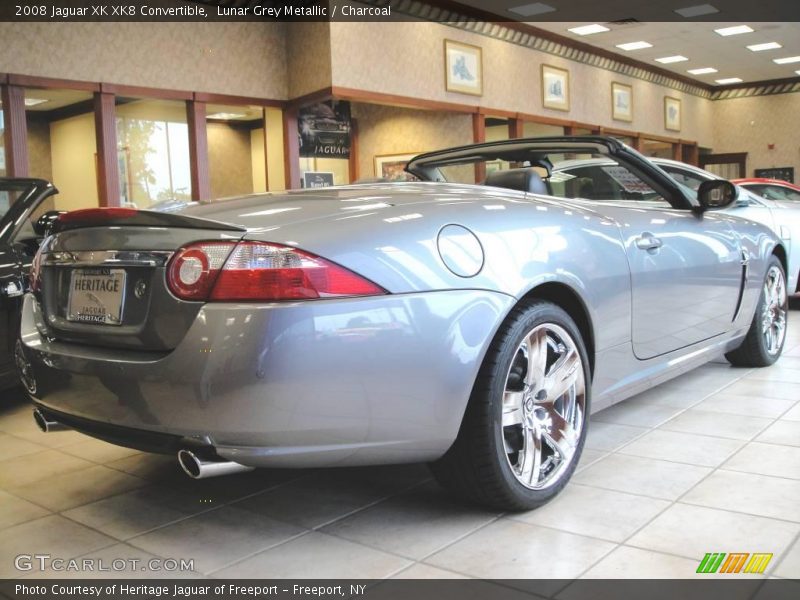 Lunar Grey Metallic / Charcoal 2008 Jaguar XK XK8 Convertible