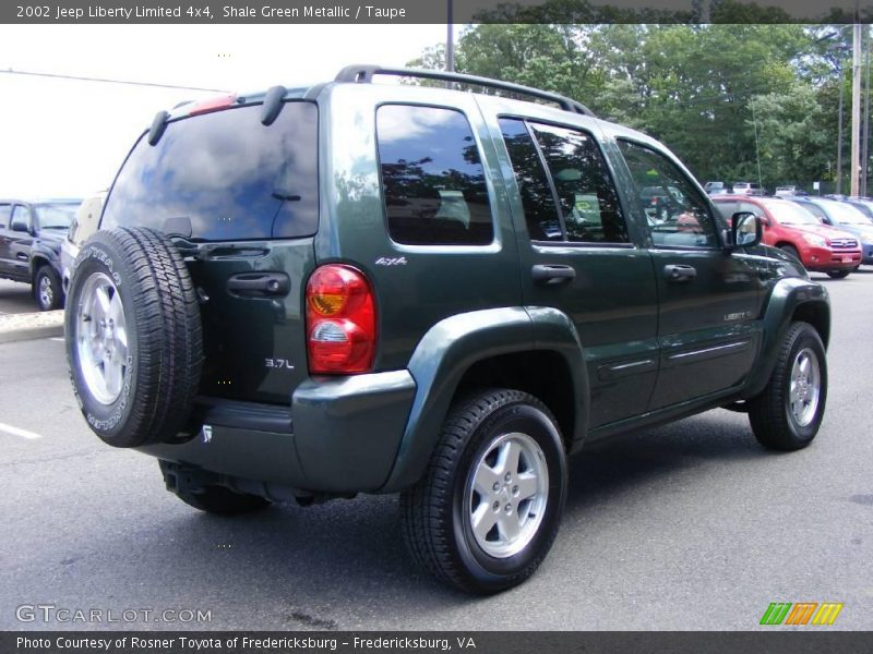 Shale Green Metallic / Taupe 2002 Jeep Liberty Limited 4x4