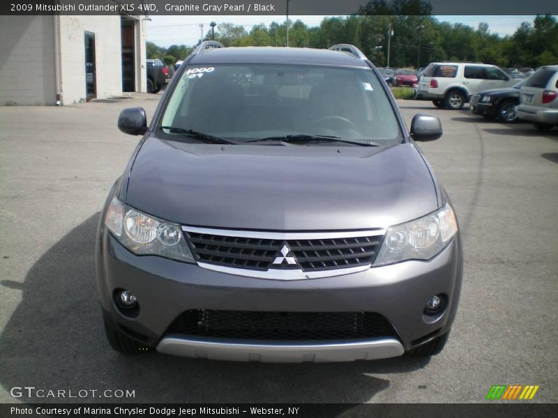 Graphite Gray Pearl / Black 2009 Mitsubishi Outlander XLS 4WD