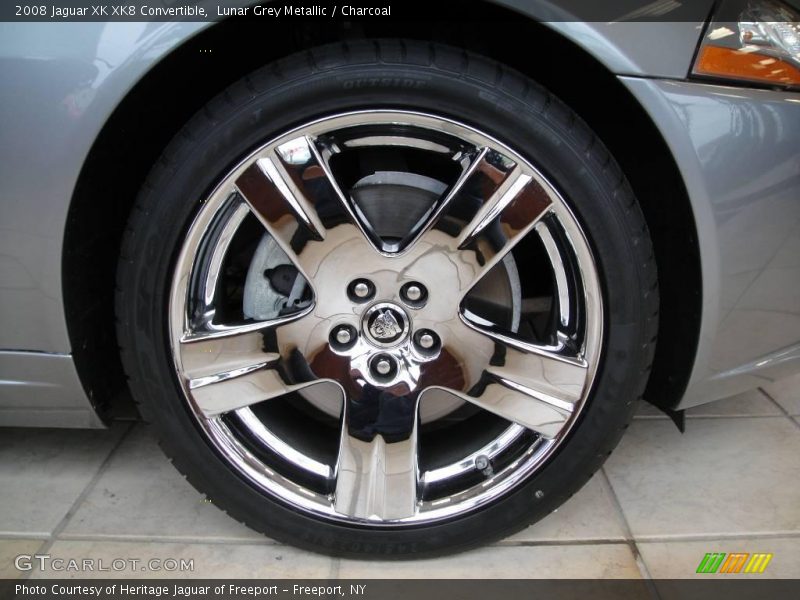 Lunar Grey Metallic / Charcoal 2008 Jaguar XK XK8 Convertible