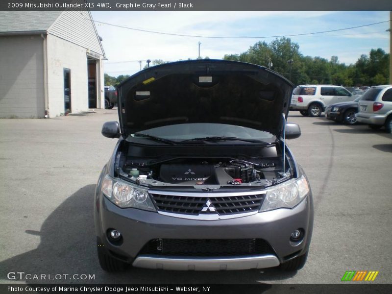 Graphite Gray Pearl / Black 2009 Mitsubishi Outlander XLS 4WD