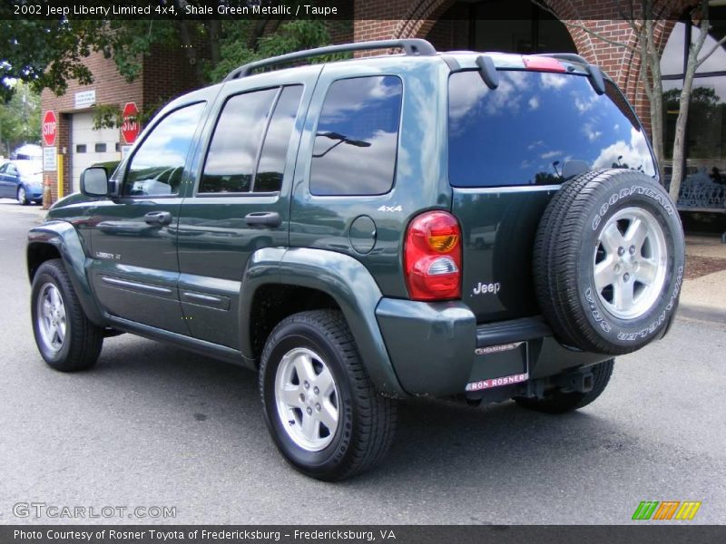 Shale Green Metallic / Taupe 2002 Jeep Liberty Limited 4x4