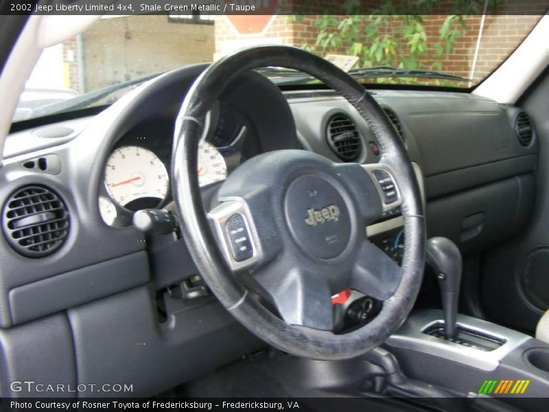 Shale Green Metallic / Taupe 2002 Jeep Liberty Limited 4x4