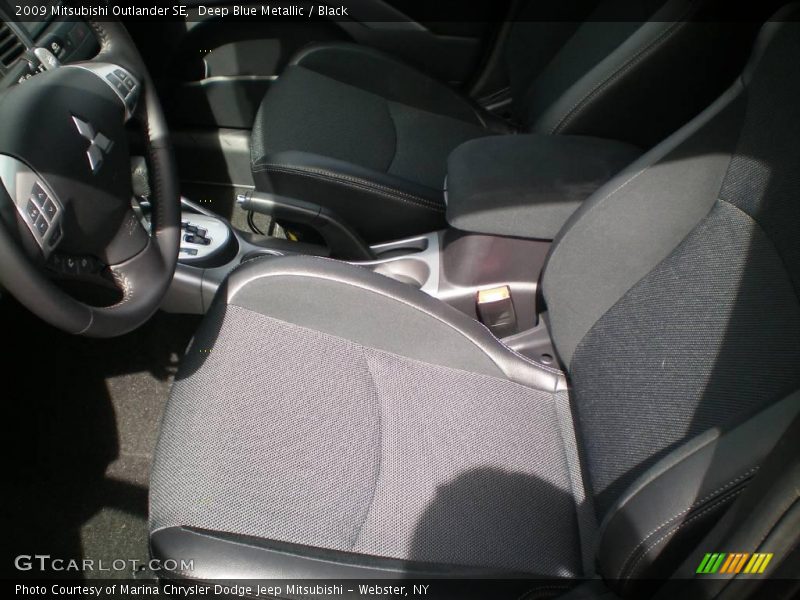 Deep Blue Metallic / Black 2009 Mitsubishi Outlander SE