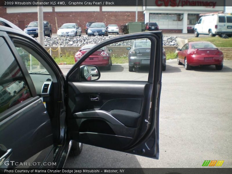Graphite Gray Pearl / Black 2009 Mitsubishi Outlander XLS 4WD