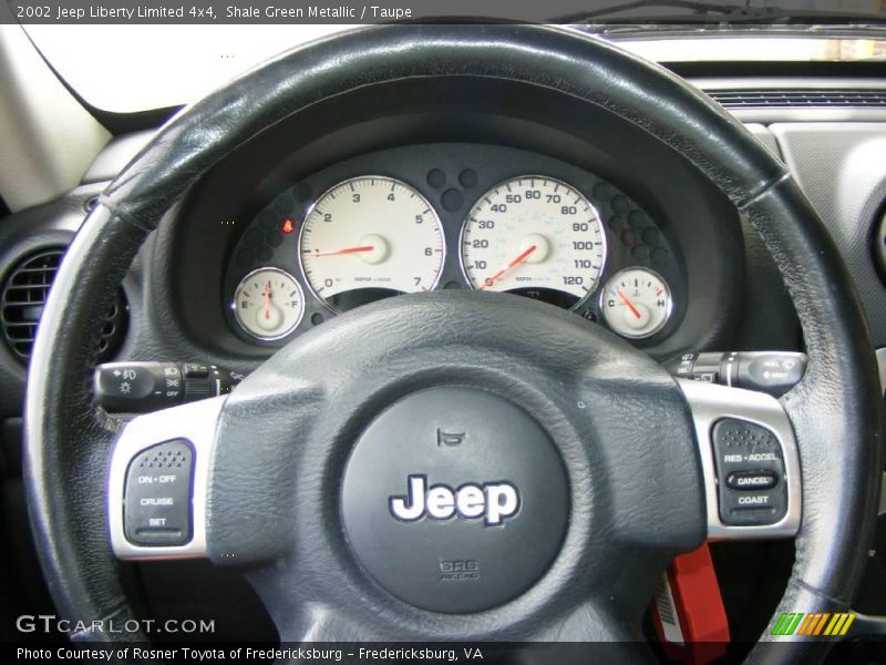 Shale Green Metallic / Taupe 2002 Jeep Liberty Limited 4x4