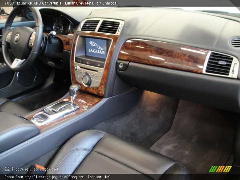 Lunar Grey Metallic / Charcoal 2008 Jaguar XK XK8 Convertible