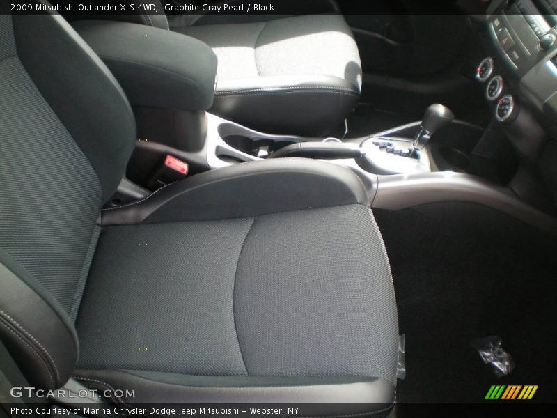 Graphite Gray Pearl / Black 2009 Mitsubishi Outlander XLS 4WD