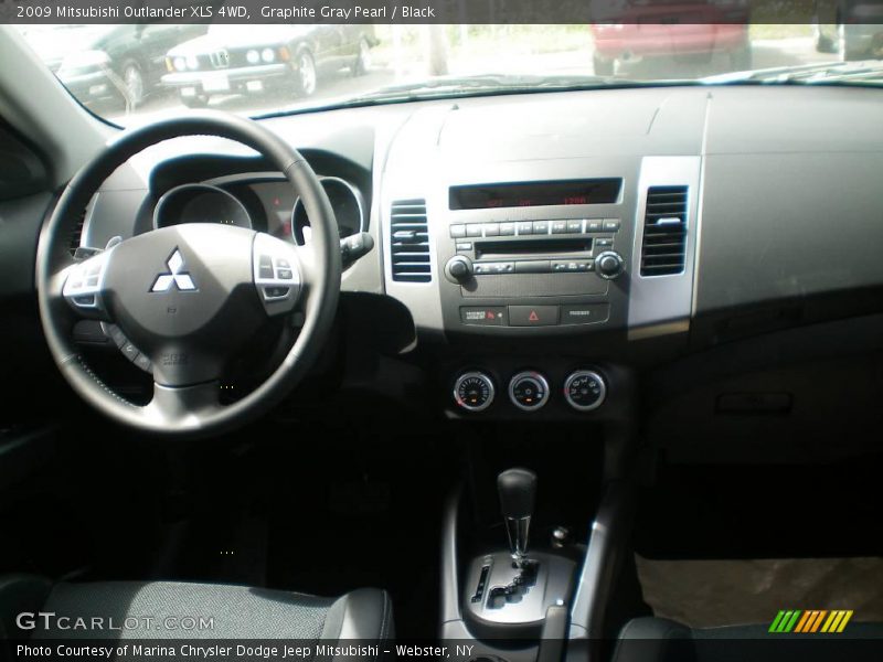 Graphite Gray Pearl / Black 2009 Mitsubishi Outlander XLS 4WD