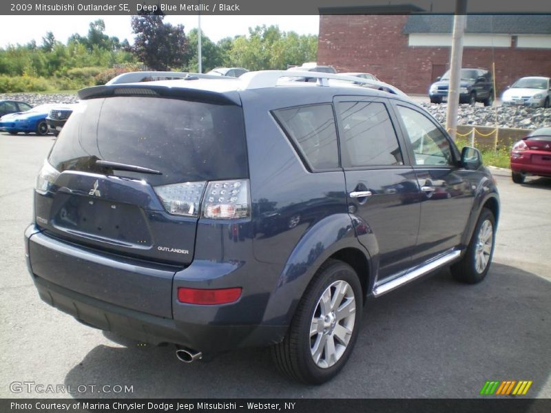 Deep Blue Metallic / Black 2009 Mitsubishi Outlander SE