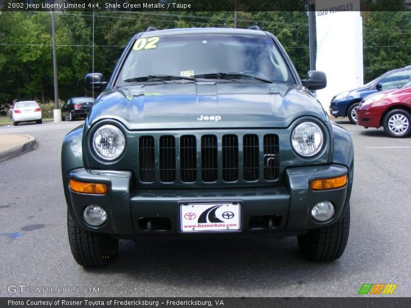 Shale Green Metallic / Taupe 2002 Jeep Liberty Limited 4x4