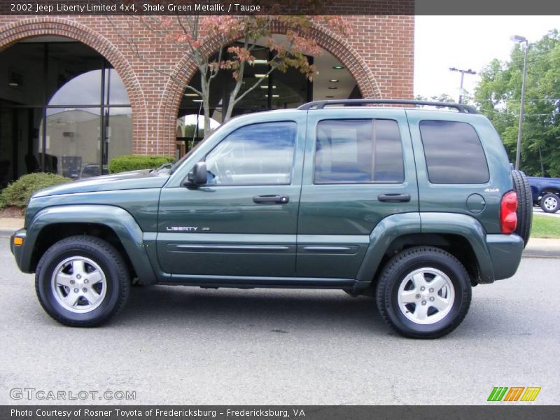Shale Green Metallic / Taupe 2002 Jeep Liberty Limited 4x4