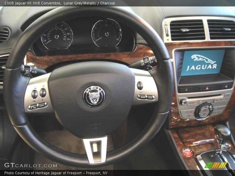 Lunar Grey Metallic / Charcoal 2008 Jaguar XK XK8 Convertible