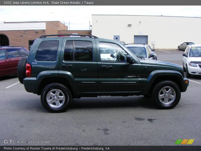 Shale Green Metallic / Taupe 2002 Jeep Liberty Limited 4x4