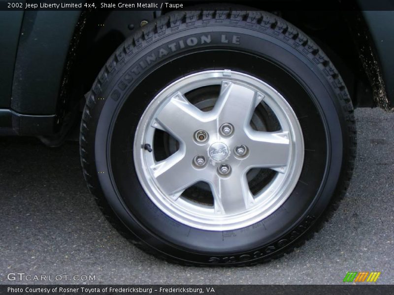 Shale Green Metallic / Taupe 2002 Jeep Liberty Limited 4x4