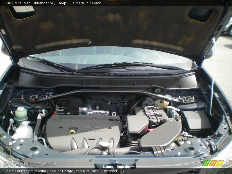 Deep Blue Metallic / Black 2009 Mitsubishi Outlander SE