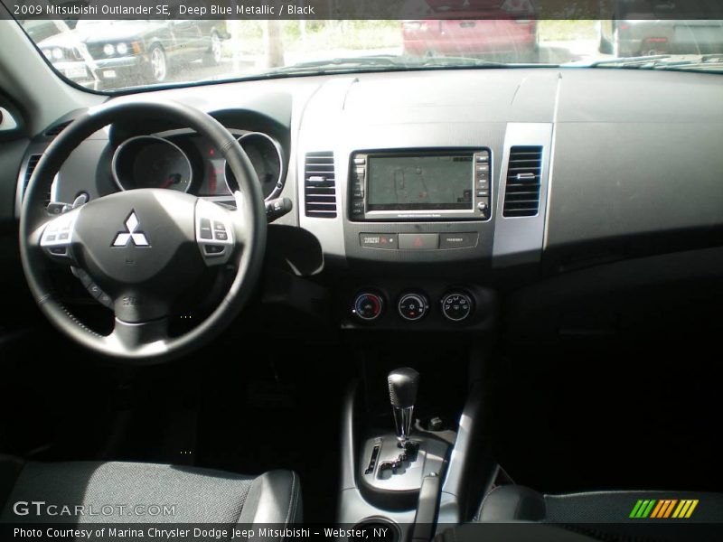 Deep Blue Metallic / Black 2009 Mitsubishi Outlander SE