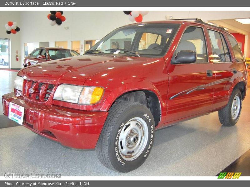 Classic Red / Gray 2000 Kia Sportage