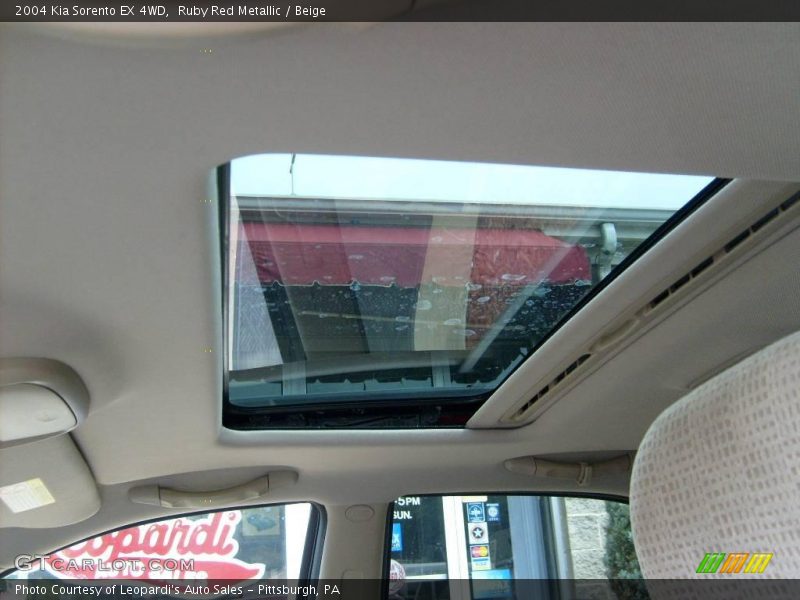 Ruby Red Metallic / Beige 2004 Kia Sorento EX 4WD