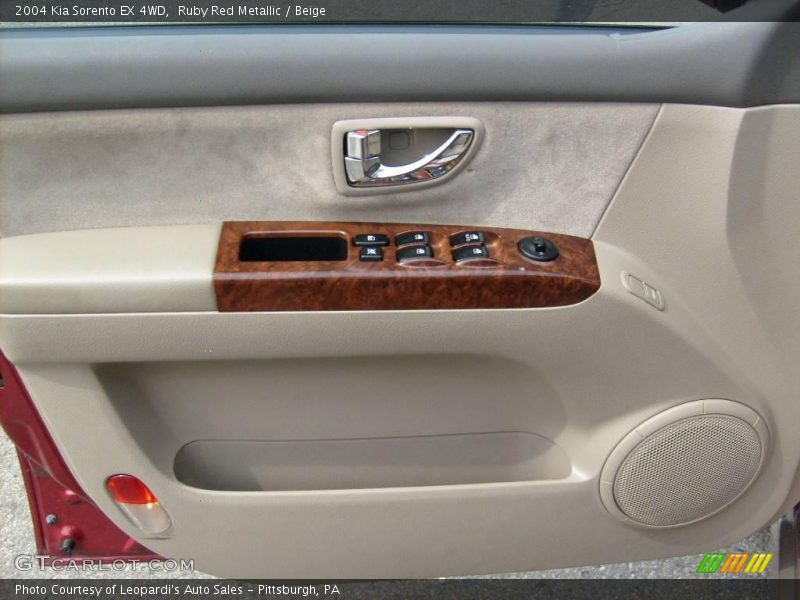 Ruby Red Metallic / Beige 2004 Kia Sorento EX 4WD