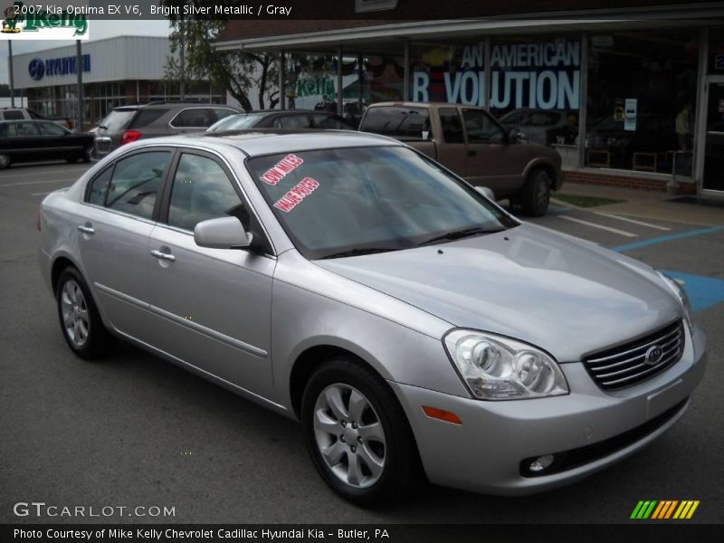 Bright Silver Metallic / Gray 2007 Kia Optima EX V6