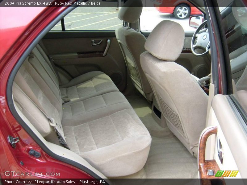 Ruby Red Metallic / Beige 2004 Kia Sorento EX 4WD