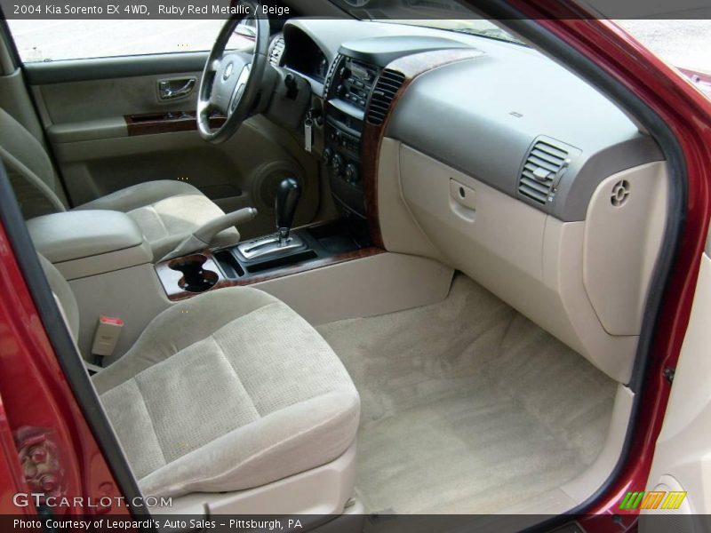 Ruby Red Metallic / Beige 2004 Kia Sorento EX 4WD