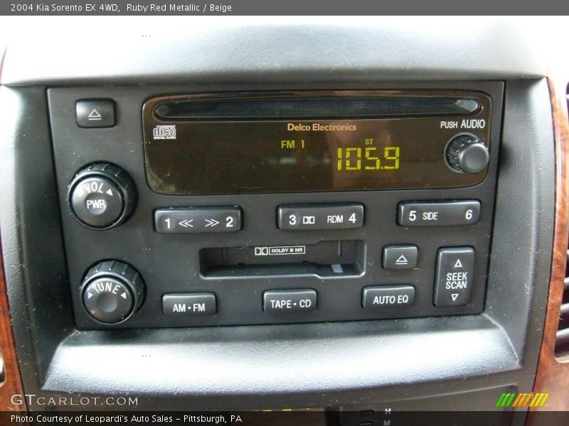 Ruby Red Metallic / Beige 2004 Kia Sorento EX 4WD