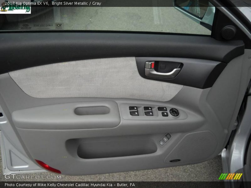 Bright Silver Metallic / Gray 2007 Kia Optima EX V6