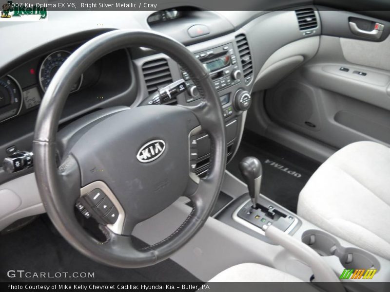 Bright Silver Metallic / Gray 2007 Kia Optima EX V6