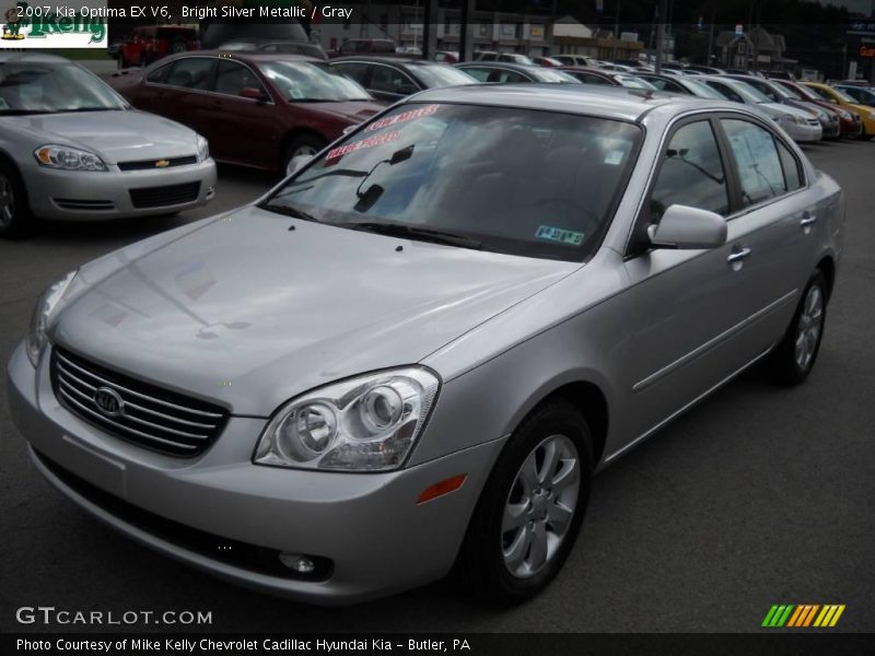 Bright Silver Metallic / Gray 2007 Kia Optima EX V6