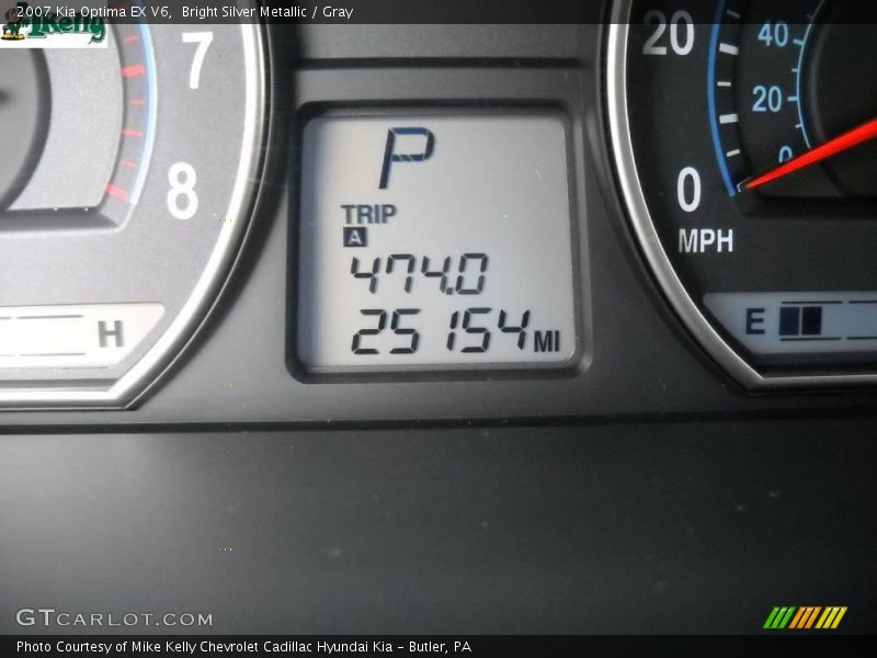 Bright Silver Metallic / Gray 2007 Kia Optima EX V6